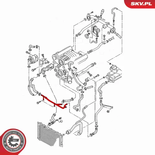 Kühlmittelrohrleitung Vorderachse ESEN SKV 43SKV603 Bild Kühlmittelrohrleitung Vorderachse ESEN SKV 43SKV603