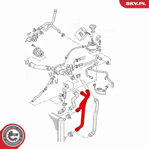 Kühlmittelrohrleitung links ESEN SKV 43SKV609 Bild Kühlmittelrohrleitung links ESEN SKV 43SKV609