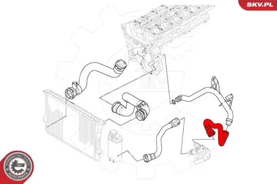 Kühlerschlauch ESEN SKV 43SKV638 Bild Kühlerschlauch ESEN SKV 43SKV638