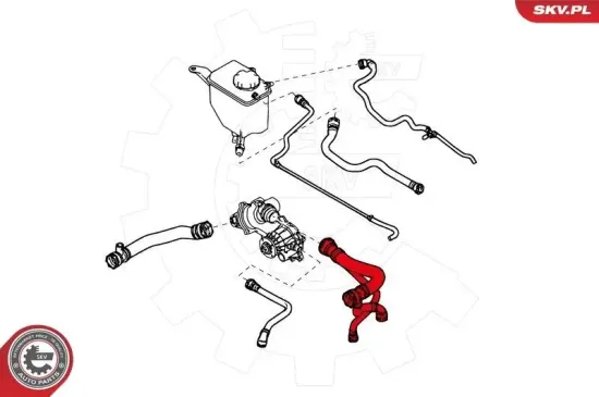 Kühlerschlauch ESEN SKV 43SKV701 Bild Kühlerschlauch ESEN SKV 43SKV701