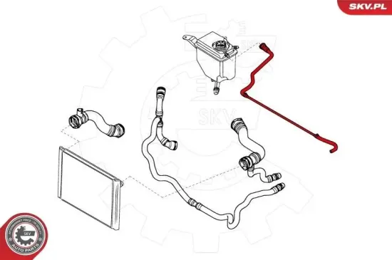 Kühlerschlauch ESEN SKV 43SKV703 Bild Kühlerschlauch ESEN SKV 43SKV703