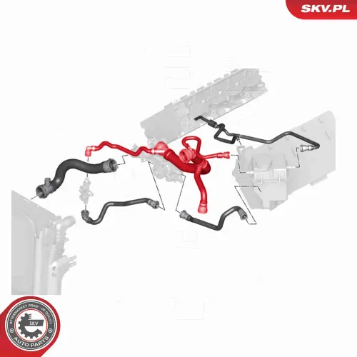 Kühlerschlauch ESEN SKV 43SKV705 Bild Kühlerschlauch ESEN SKV 43SKV705