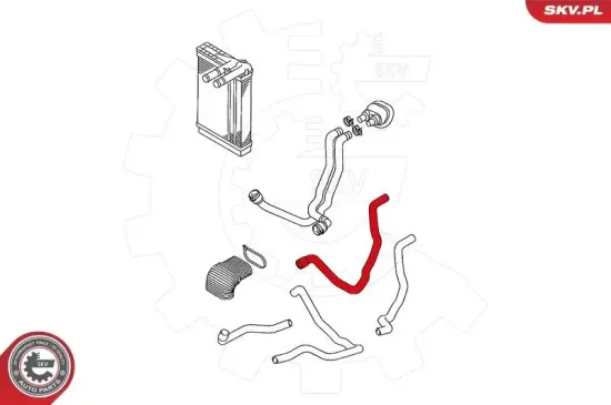 Kühlerschlauch ESEN SKV 43SKV711 Bild Kühlerschlauch ESEN SKV 43SKV711
