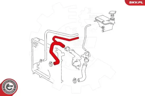 Kühlerschlauch ESEN SKV 43SKV715 Bild Kühlerschlauch ESEN SKV 43SKV715