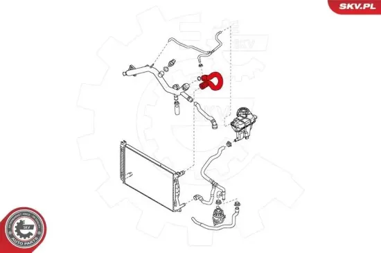 Kühlerschlauch ESEN SKV 43SKV716 Bild Kühlerschlauch ESEN SKV 43SKV716