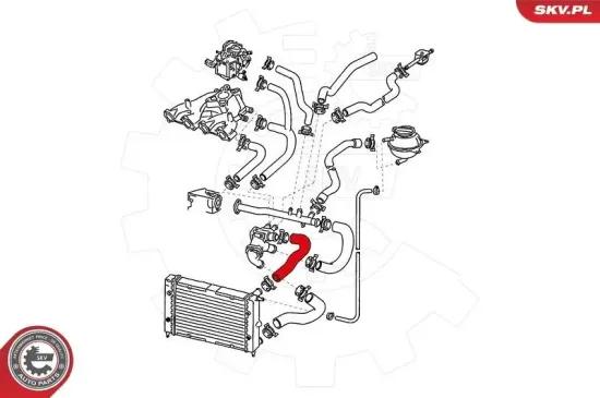 Kühlerschlauch ESEN SKV 43SKV717 Bild Kühlerschlauch ESEN SKV 43SKV717