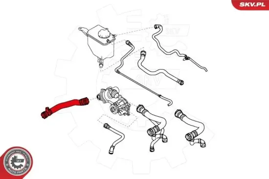 Kühlerschlauch rechts ESEN SKV 43SKV719 Bild Kühlerschlauch rechts ESEN SKV 43SKV719