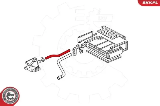Kühlerschlauch ESEN SKV 43SKV721 Bild Kühlerschlauch ESEN SKV 43SKV721
