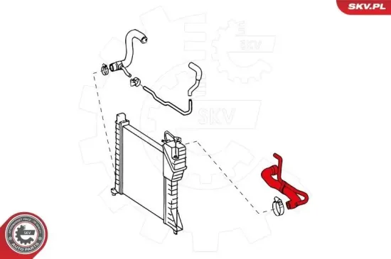 Kühlerschlauch ESEN SKV 43SKV722 Bild Kühlerschlauch ESEN SKV 43SKV722