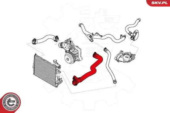 Kühlerschlauch Motorkühler ESEN SKV 43SKV723 Bild Kühlerschlauch Motorkühler ESEN SKV 43SKV723
