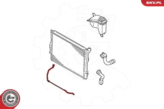 Kühlerschlauch oben ESEN SKV 43SKV738 Bild Kühlerschlauch oben ESEN SKV 43SKV738