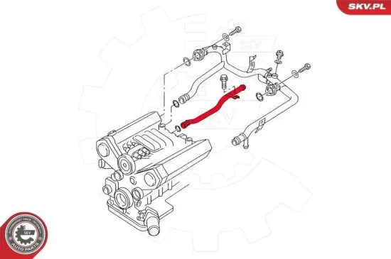 Kühlmittelrohrleitung Vorderachse ESEN SKV 43SKV779 Bild Kühlmittelrohrleitung Vorderachse ESEN SKV 43SKV779