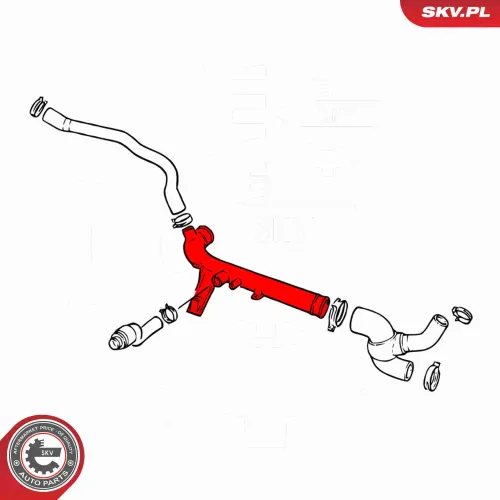 Kühlmittelrohrleitung ESEN SKV 43SKV786 Bild Kühlmittelrohrleitung ESEN SKV 43SKV786