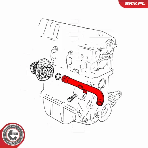 Kühlmittelrohrleitung Vorderachse ESEN SKV 43SKV787 Bild Kühlmittelrohrleitung Vorderachse ESEN SKV 43SKV787