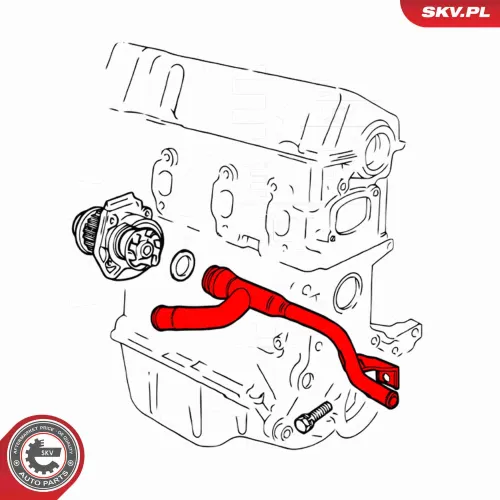 Kühlmittelrohrleitung ESEN SKV 43SKV788 Bild Kühlmittelrohrleitung ESEN SKV 43SKV788