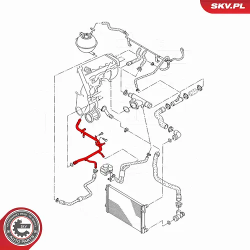 Kühlmittelrohrleitung Vorderachse ESEN SKV 43SKV793 Bild Kühlmittelrohrleitung Vorderachse ESEN SKV 43SKV793