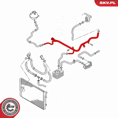 Kühlmittelrohrleitung Vorderachse ESEN SKV 43SKV795 Bild Kühlmittelrohrleitung Vorderachse ESEN SKV 43SKV795