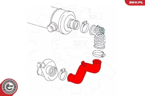 Kühlerschlauch ESEN SKV 43SKV858 Bild Kühlerschlauch ESEN SKV 43SKV858