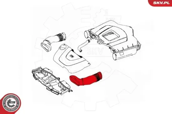 Ansaugschlauch, Luftfilter links ESEN SKV 43SKV905 Bild Ansaugschlauch, Luftfilter links ESEN SKV 43SKV905