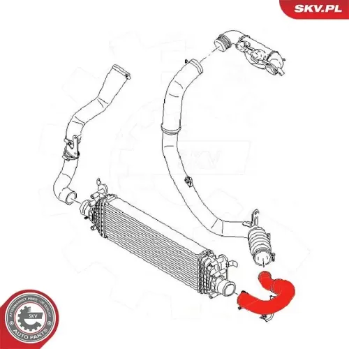 Ladeluftschlauch rechts oben ESEN SKV 54SKV009 Bild Ladeluftschlauch rechts oben ESEN SKV 54SKV009