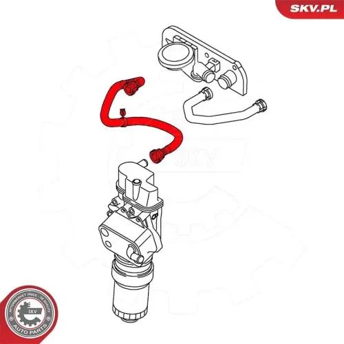 Schlauch, Kurbelgehäuseentlüftung ESEN SKV 54SKV037 Bild Schlauch, Kurbelgehäuseentlüftung ESEN SKV 54SKV037