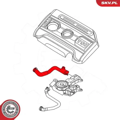 Schlauch, Kurbelgehäuseentlüftung ESEN SKV 54SKV039 Bild Schlauch, Kurbelgehäuseentlüftung ESEN SKV 54SKV039