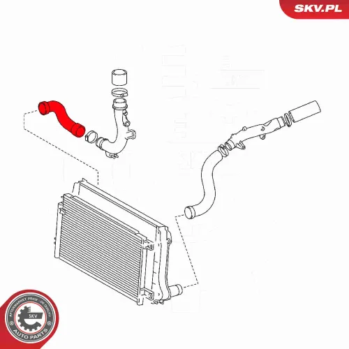Ladeluftschlauch rechts ESEN SKV 54SKV167 Bild Ladeluftschlauch rechts ESEN SKV 54SKV167
