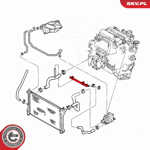 Kühlmittelrohrleitung Vorderachse ESEN SKV 54SKV191 Bild Kühlmittelrohrleitung Vorderachse ESEN SKV 54SKV191