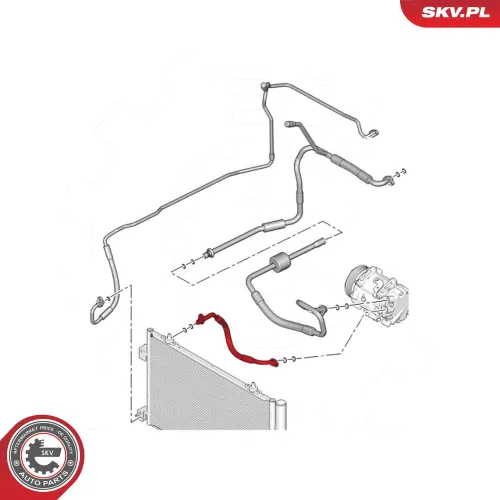 Hochdruck-/Niederdruckleitung, Klimaanlage ESEN SKV 54SKV600 Bild Hochdruck-/Niederdruckleitung, Klimaanlage ESEN SKV 54SKV600