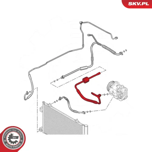 Hochdruck-/Niederdruckleitung, Klimaanlage ESEN SKV 54SKV601 Bild Hochdruck-/Niederdruckleitung, Klimaanlage ESEN SKV 54SKV601