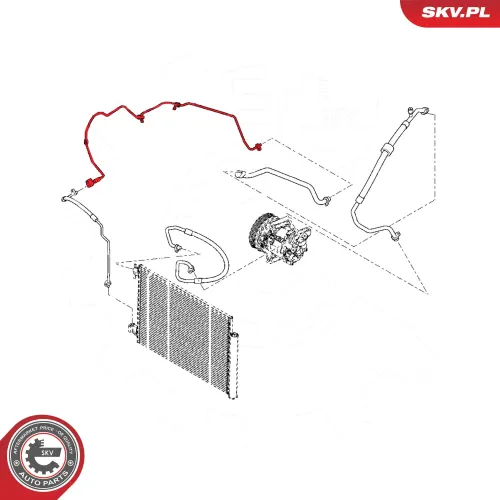 Hochdruck-/Niederdruckleitung, Klimaanlage ESEN SKV 54SKV610 Bild Hochdruck-/Niederdruckleitung, Klimaanlage ESEN SKV 54SKV610