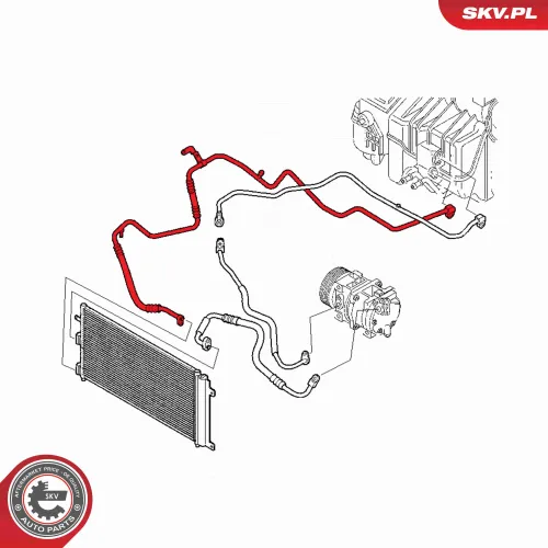 Hochdruck-/Niederdruckleitung, Klimaanlage ESEN SKV 54SKV613 Bild Hochdruck-/Niederdruckleitung, Klimaanlage ESEN SKV 54SKV613