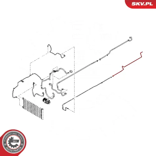 Hochdruck-/Niederdruckleitung, Klimaanlage ESEN SKV 54SKV617 Bild Hochdruck-/Niederdruckleitung, Klimaanlage ESEN SKV 54SKV617