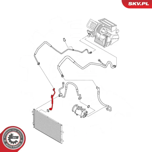 Hochdruck-/Niederdruckleitung, Klimaanlage ESEN SKV 54SKV633 Bild Hochdruck-/Niederdruckleitung, Klimaanlage ESEN SKV 54SKV633