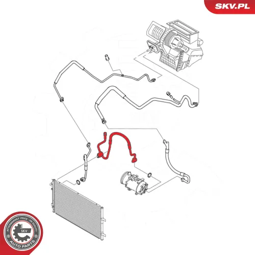 Hochdruck-/Niederdruckleitung, Klimaanlage ESEN SKV 54SKV634 Bild Hochdruck-/Niederdruckleitung, Klimaanlage ESEN SKV 54SKV634