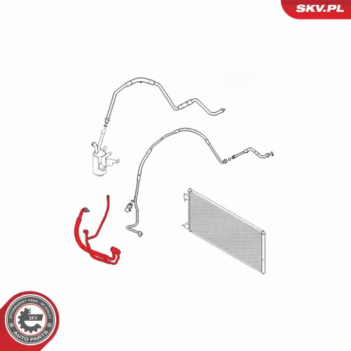 Hochdruck-/Niederdruckleitung, Klimaanlage ESEN SKV 54SKV638 Bild Hochdruck-/Niederdruckleitung, Klimaanlage ESEN SKV 54SKV638