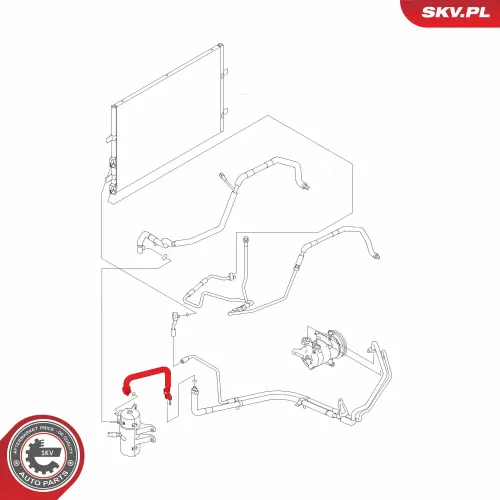 Hochdruck-/Niederdruckleitung, Klimaanlage ESEN SKV 54SKV639 Bild Hochdruck-/Niederdruckleitung, Klimaanlage ESEN SKV 54SKV639