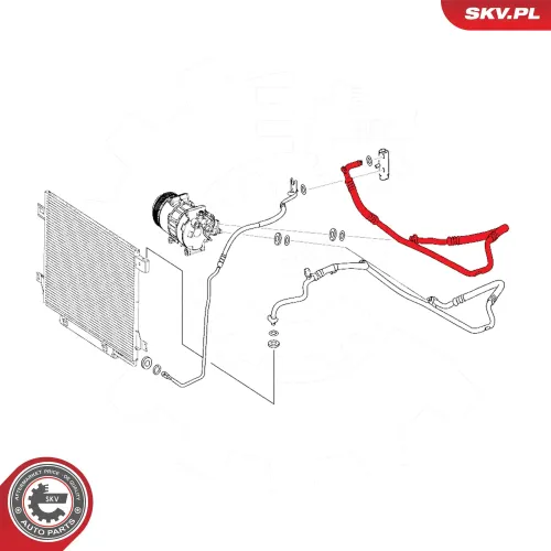 Hochdruck-/Niederdruckleitung, Klimaanlage ESEN SKV 54SKV653 Bild Hochdruck-/Niederdruckleitung, Klimaanlage ESEN SKV 54SKV653