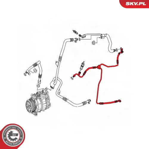 Hochdruck-/Niederdruckleitung, Klimaanlage ESEN SKV 54SKV656 Bild Hochdruck-/Niederdruckleitung, Klimaanlage ESEN SKV 54SKV656