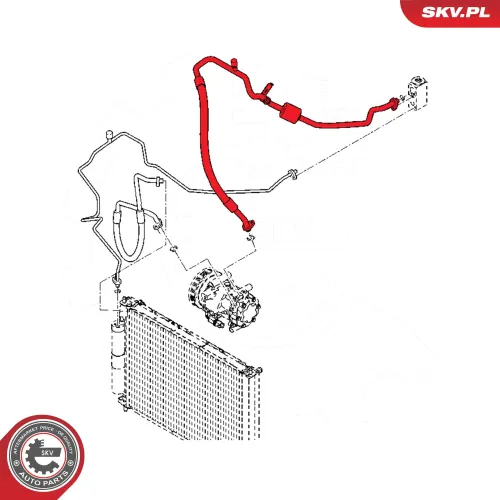 Hochdruck-/Niederdruckleitung, Klimaanlage ESEN SKV 54SKV661 Bild Hochdruck-/Niederdruckleitung, Klimaanlage ESEN SKV 54SKV661
