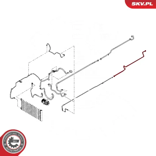 Hochdruck-/Niederdruckleitung, Klimaanlage ESEN SKV 54SKV663 Bild Hochdruck-/Niederdruckleitung, Klimaanlage ESEN SKV 54SKV663
