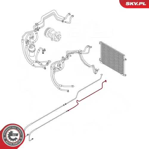 Hochdruck-/Niederdruckleitung, Klimaanlage ESEN SKV 54SKV672 Bild Hochdruck-/Niederdruckleitung, Klimaanlage ESEN SKV 54SKV672