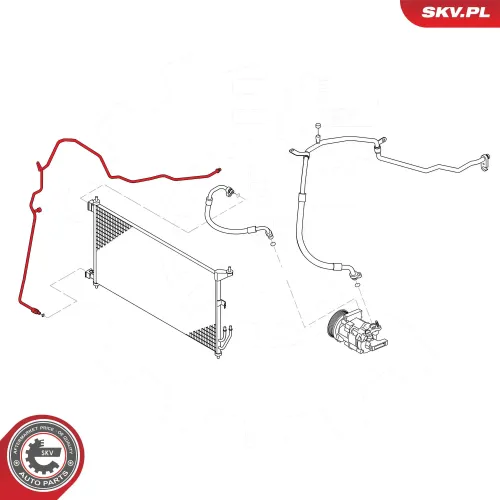Hochdruck-/Niederdruckleitung, Klimaanlage ESEN SKV 54SKV678 Bild Hochdruck-/Niederdruckleitung, Klimaanlage ESEN SKV 54SKV678
