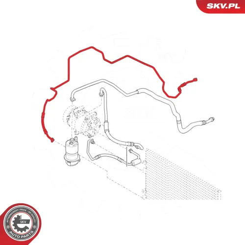 Hochdruck-/Niederdruckleitung, Klimaanlage ESEN SKV 54SKV686 Bild Hochdruck-/Niederdruckleitung, Klimaanlage ESEN SKV 54SKV686