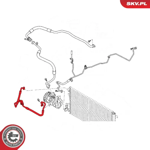 Hochdruck-/Niederdruckleitung, Klimaanlage ESEN SKV 54SKV688 Bild Hochdruck-/Niederdruckleitung, Klimaanlage ESEN SKV 54SKV688