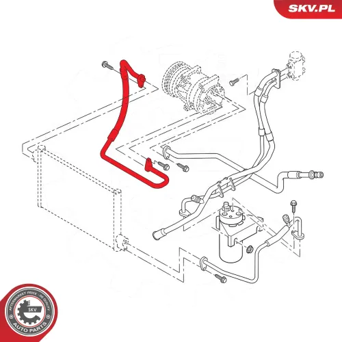 Hochdruck-/Niederdruckleitung, Klimaanlage ESEN SKV 54SKV691 Bild Hochdruck-/Niederdruckleitung, Klimaanlage ESEN SKV 54SKV691