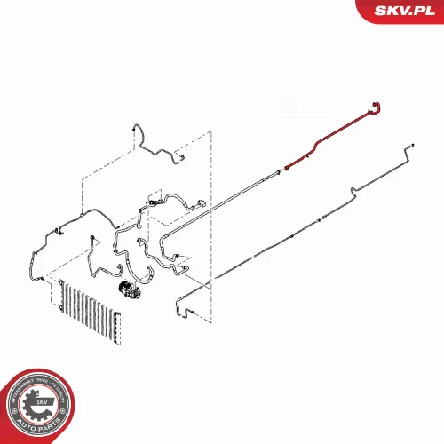 Hochdruckleitung, Klimaanlage ESEN SKV 54SKV698 Bild Hochdruckleitung, Klimaanlage ESEN SKV 54SKV698