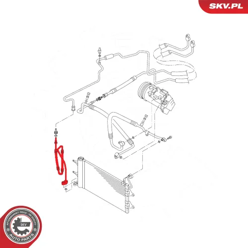Hochdruck-/Niederdruckleitung, Klimaanlage ESEN SKV 54SKV704 Bild Hochdruck-/Niederdruckleitung, Klimaanlage ESEN SKV 54SKV704