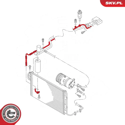 Hochdruck-/Niederdruckleitung, Klimaanlage ESEN SKV 54SKV708 Bild Hochdruck-/Niederdruckleitung, Klimaanlage ESEN SKV 54SKV708