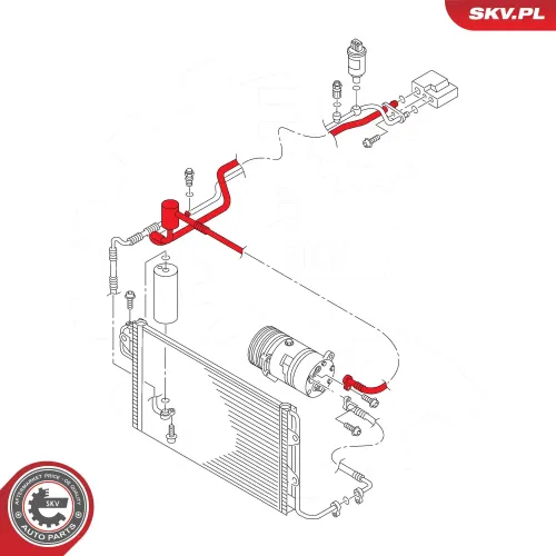 Hochdruck-/Niederdruckleitung, Klimaanlage ESEN SKV 54SKV709 Bild Hochdruck-/Niederdruckleitung, Klimaanlage ESEN SKV 54SKV709